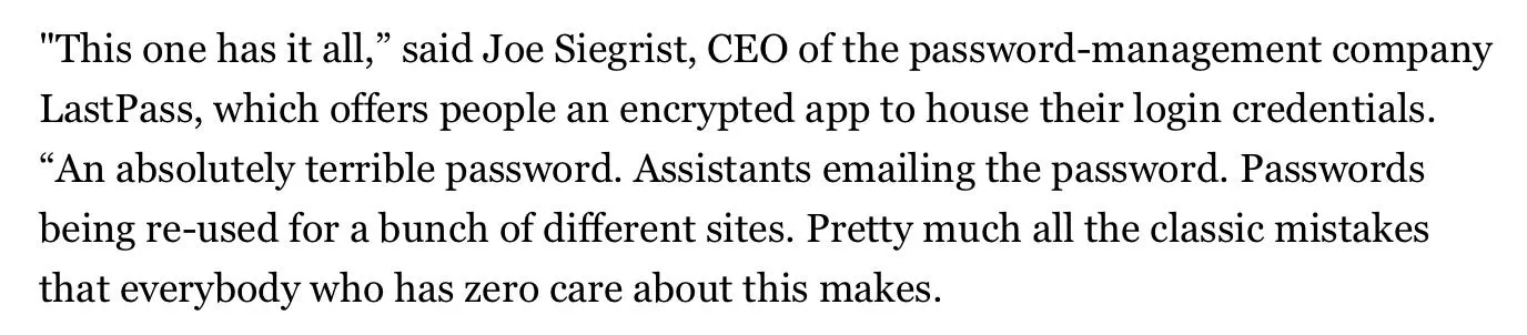 Password security illustration